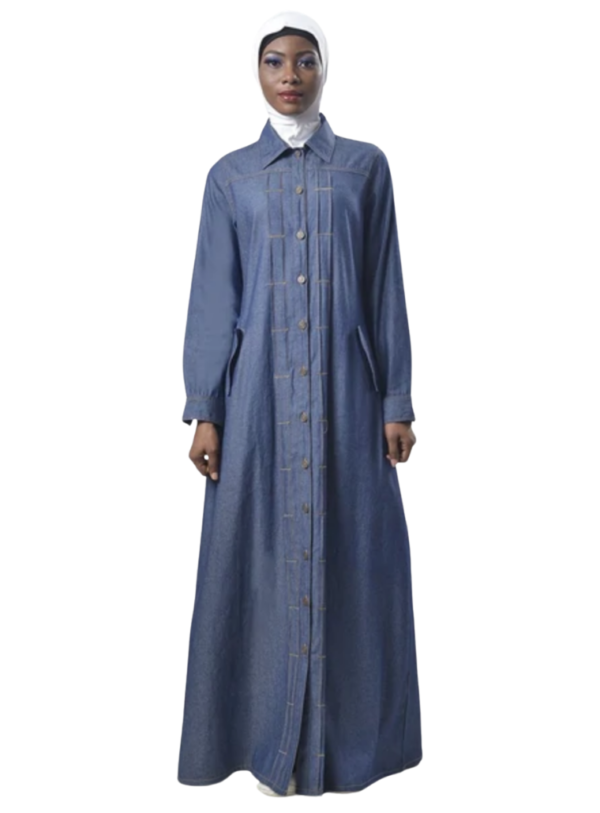 East Essence - Modest Denim Jacket Style Jilbab