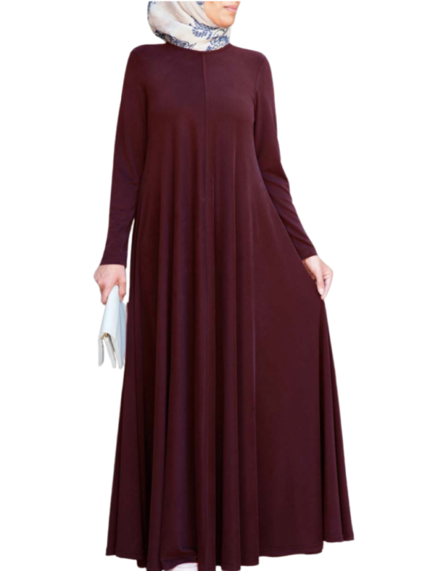 Flared Jersey Maxi Abaya