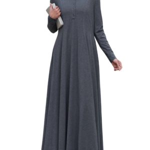 Shirtdress Abaya with Godets