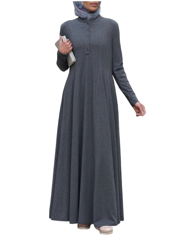 Shirtdress Abaya with Godets