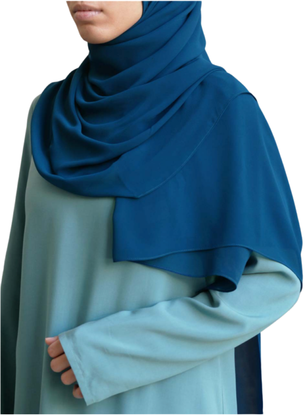 Shukr - Blue Georgette Hijab