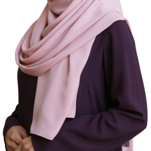 Shukr Pink Georgette Hijab