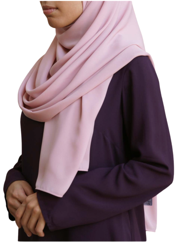 Shukr Pink Georgette Hijab